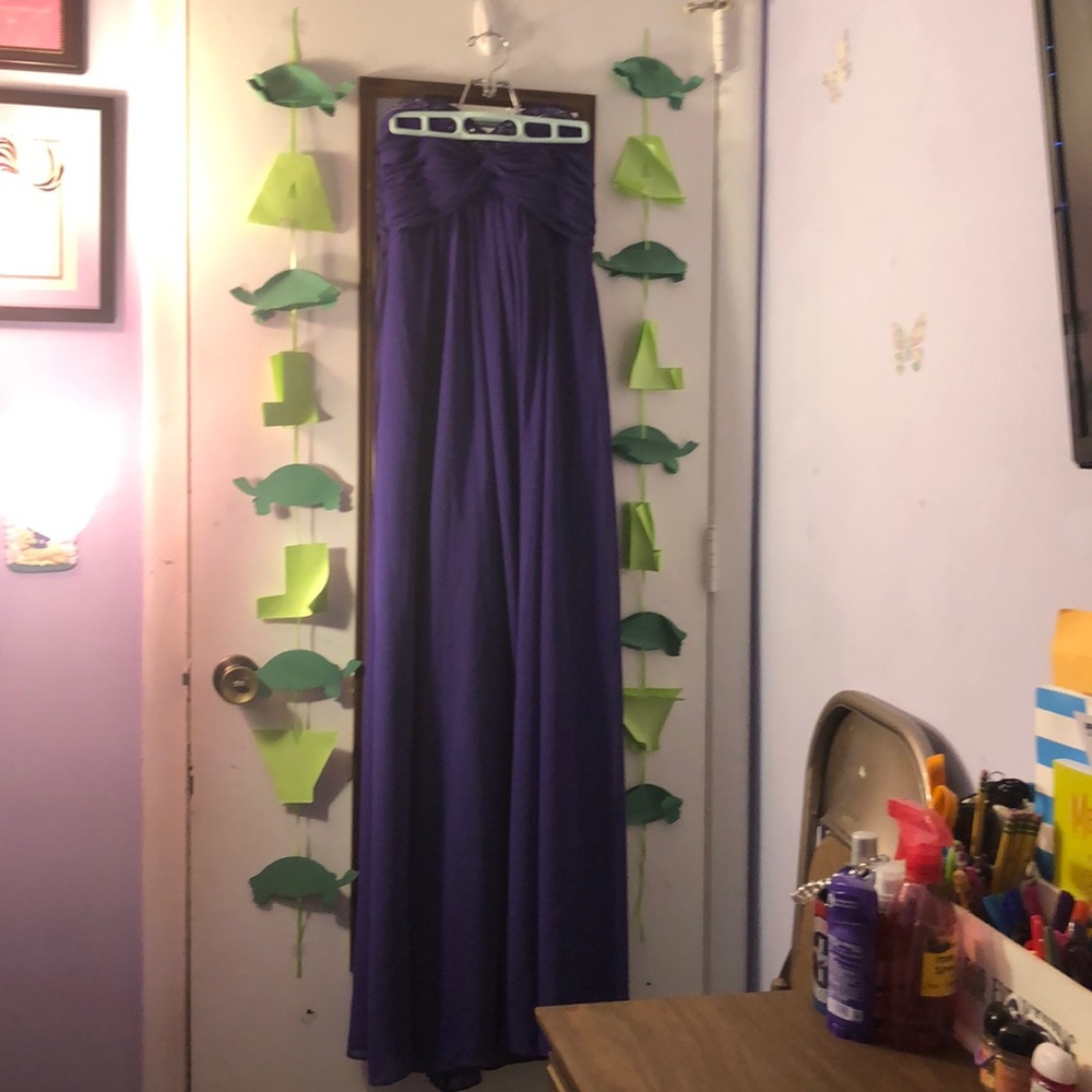 Strapless prom dress